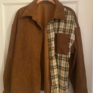 SHEIN Flannel Shacket